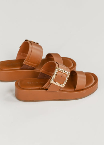 Double Strap Platform Sandals