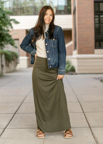 Clarise Premium Knit Maxi Skirt