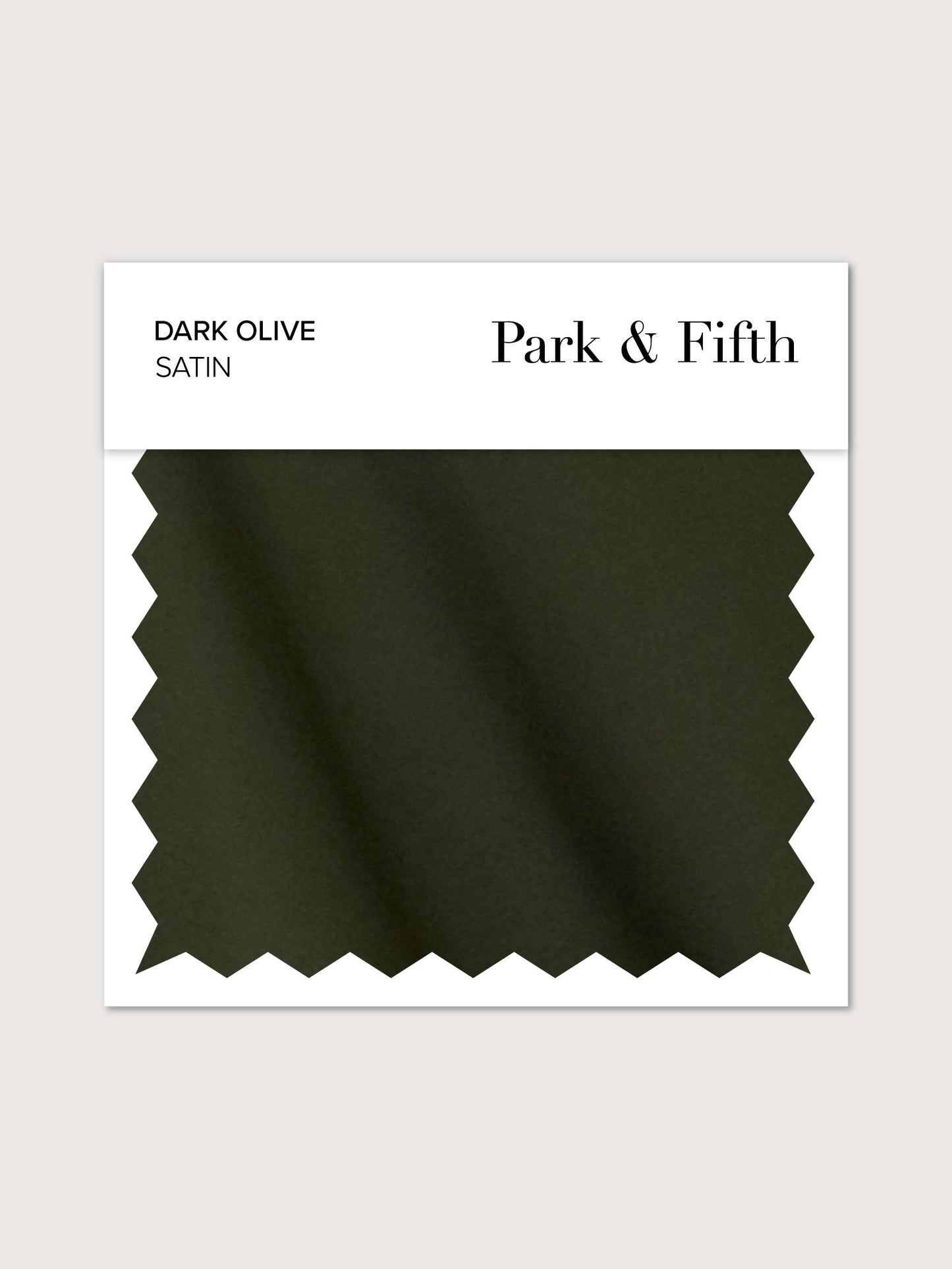 Dark Olive Satin Swatch