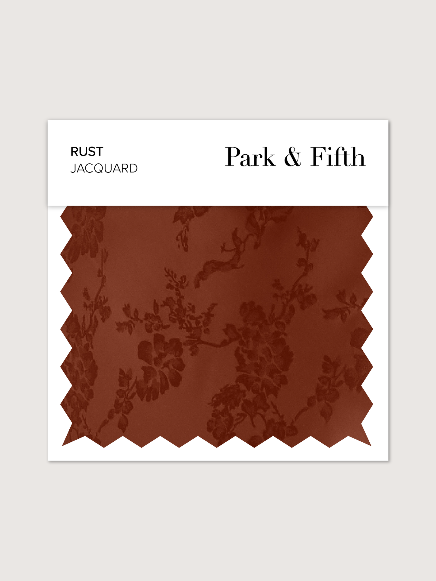 Rust Jacquard Swatch