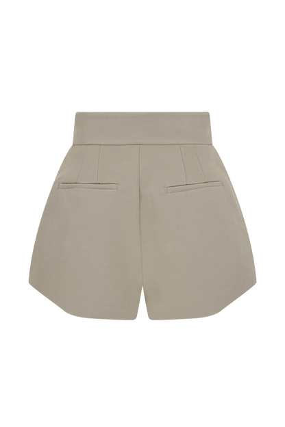 Alden High Waisted Short - Pebble