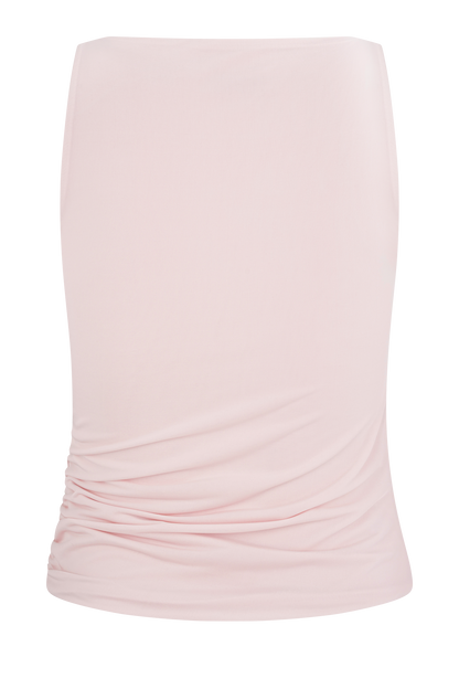 Alicent Slinky Beaded Top - Pale Pink