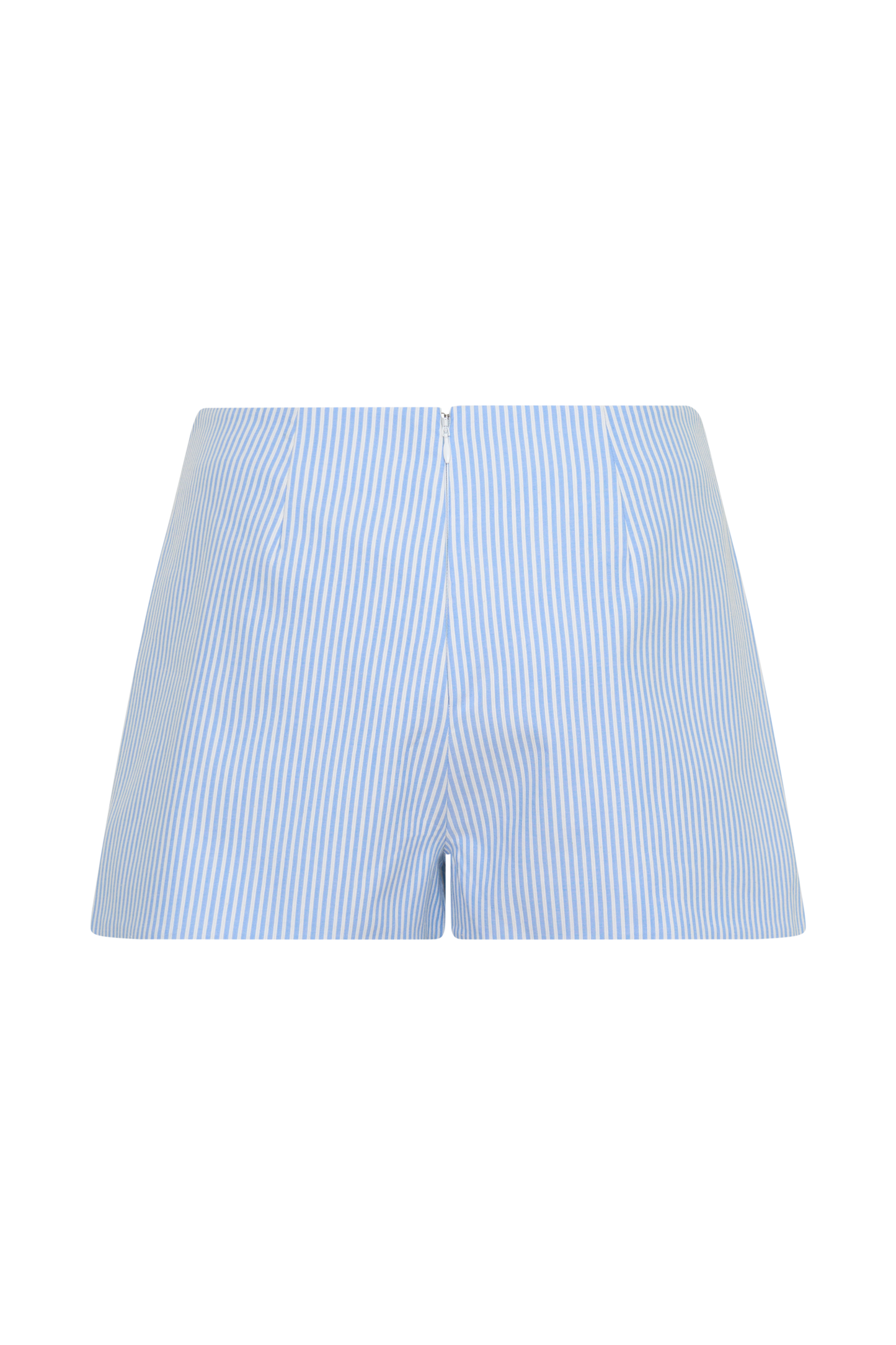 Allison Cotton Short - Blue Pinstripe