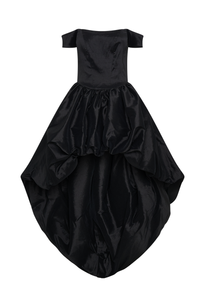Amelia Bubble Maxi Dress - Black