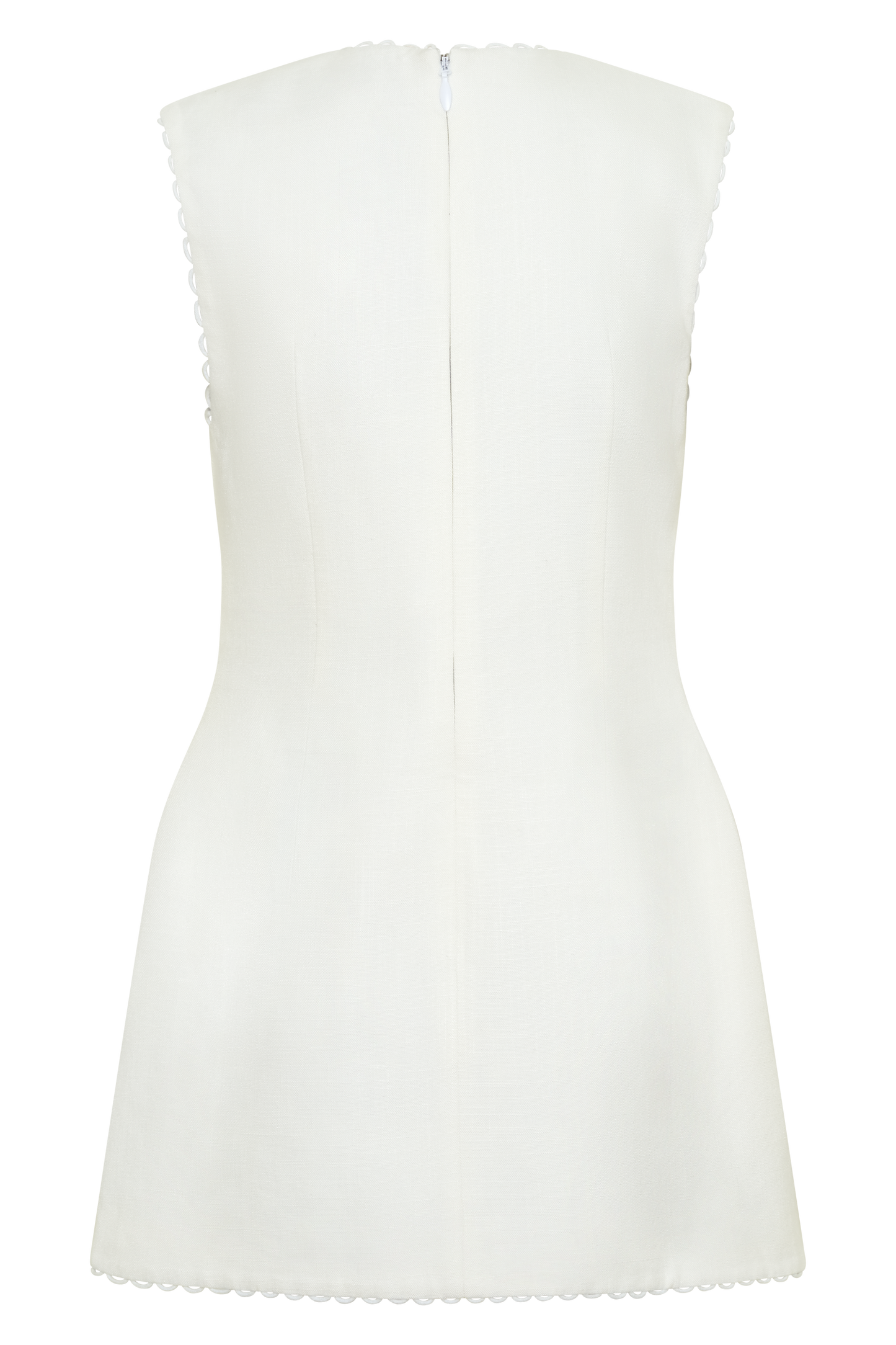Antonella Linen Mini Dress - White