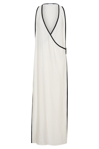 Arcadia Crossover Coverup Maxi Dress - White