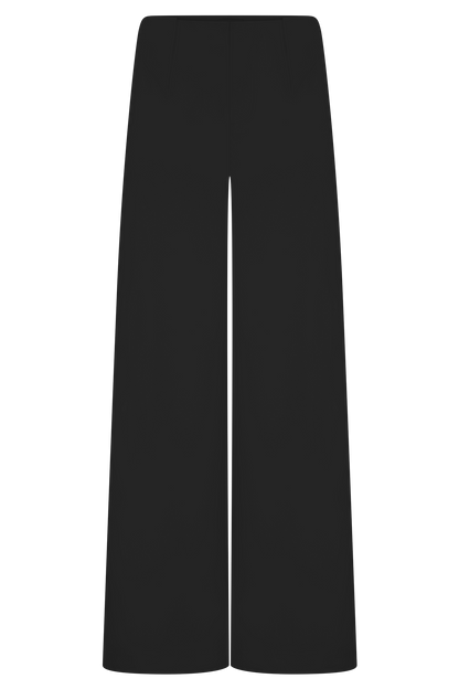 Arlo Wide Leg Suiting Trouser - Black