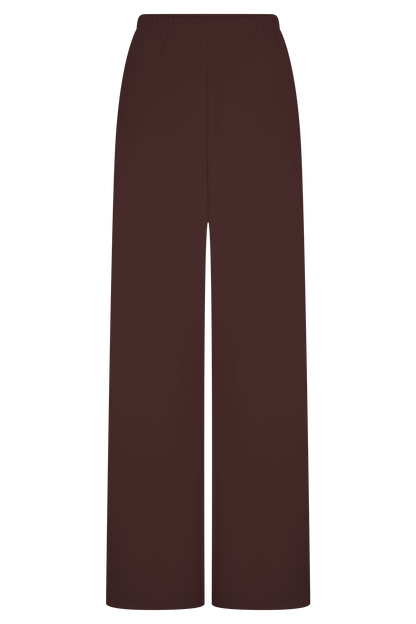 August Straight Leg Jogger - Chocolate