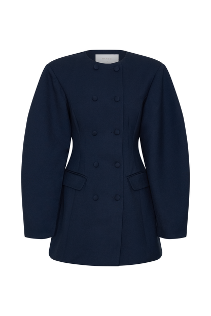 Beatrice Blazer Mini Dress - Navy