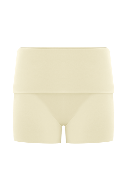 Birdie Fold Over Shorts - Ivory