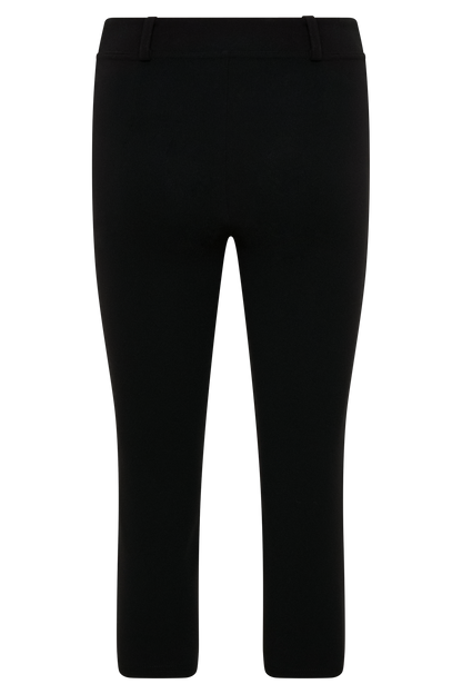 Blanca Stretch Crepe Capri Pants - Black