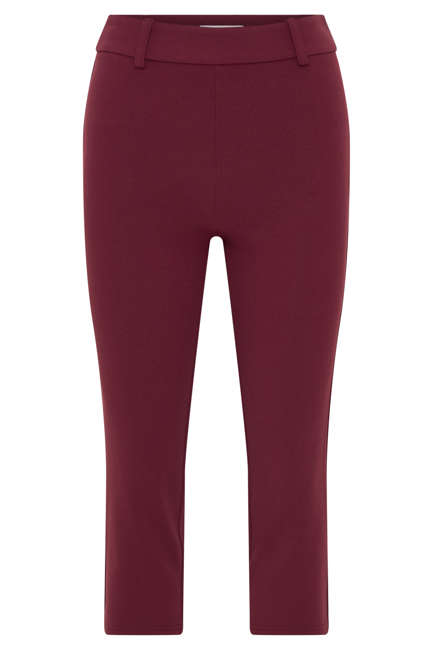 Blanca Stretch Crepe Capri Pants - Mahogany
