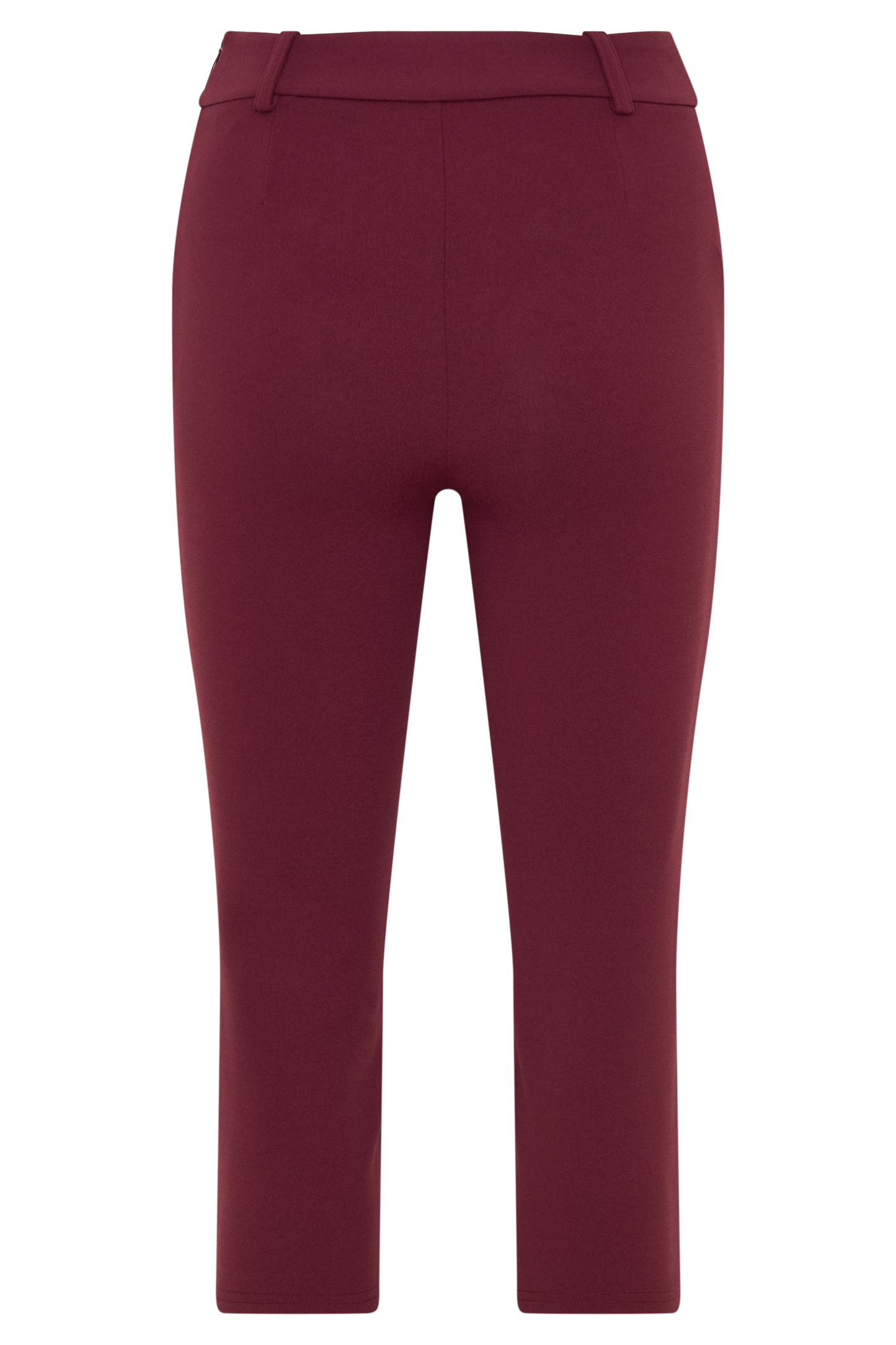Blanca Stretch Crepe Capri Pants - Mahogany
