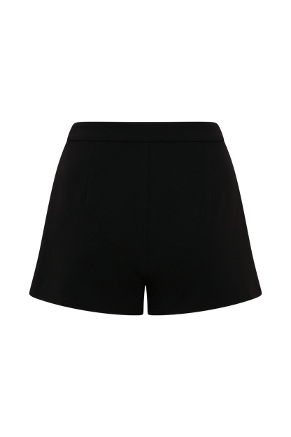 Blanca Stretch Crepe Shorts - Black
