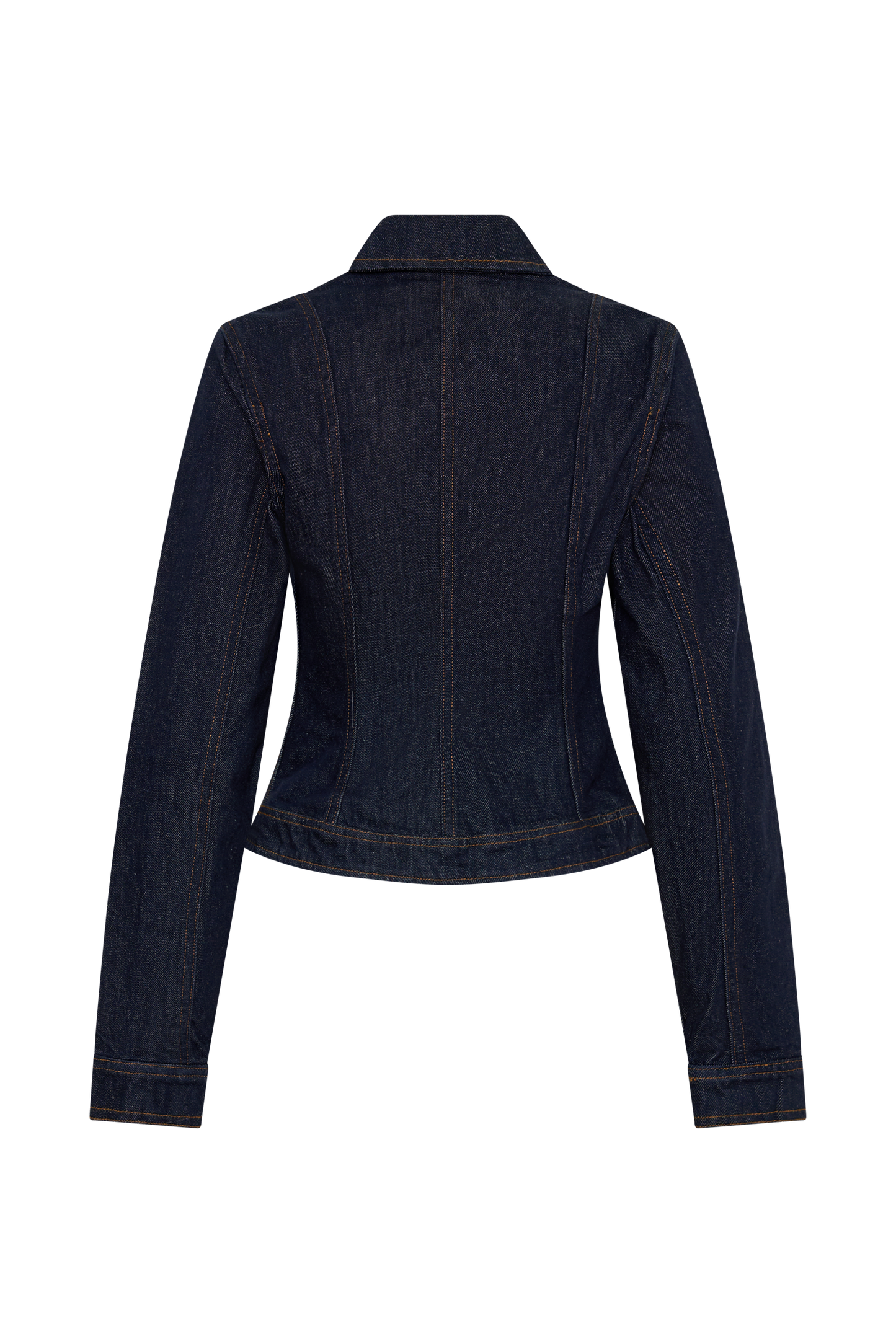 Cierra Cinched Jacket Top - Washed Indigo Blue
