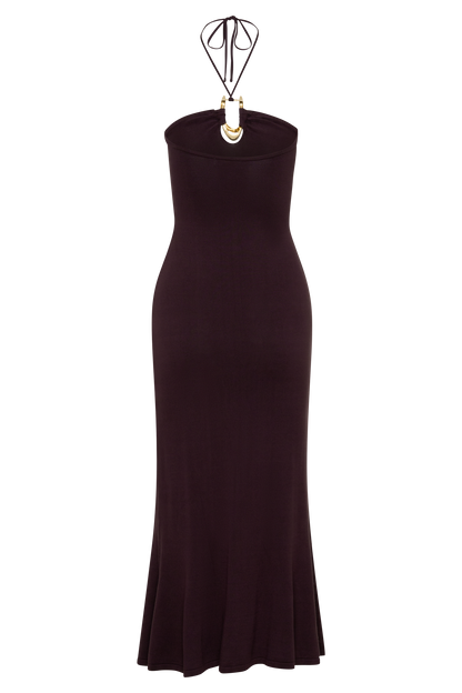 Dimitri Knit Midi Dress - Chocolate
