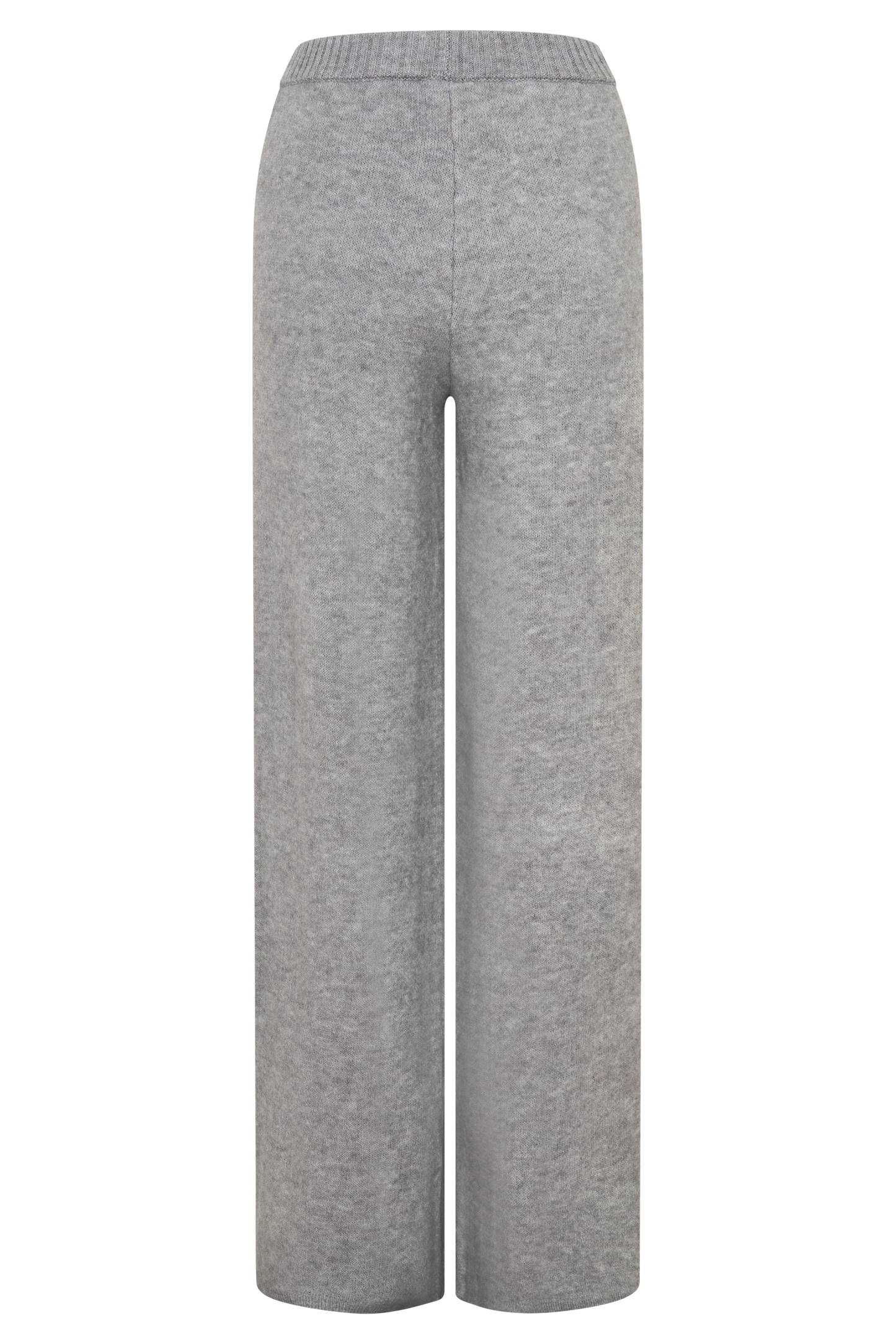 Evan Knit Wide Leg Pants - Grey Marle