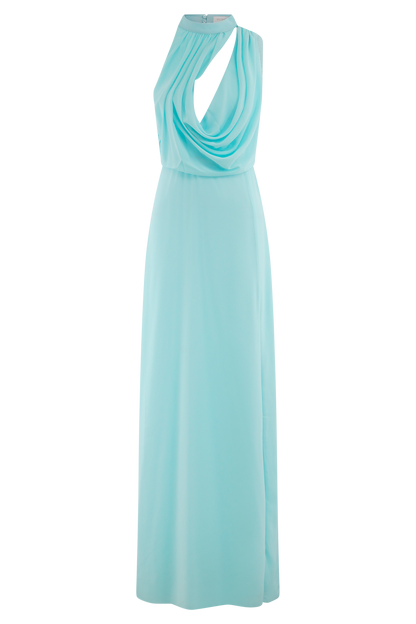 Galia Cowl Neck Maxi Dress - Lagoon