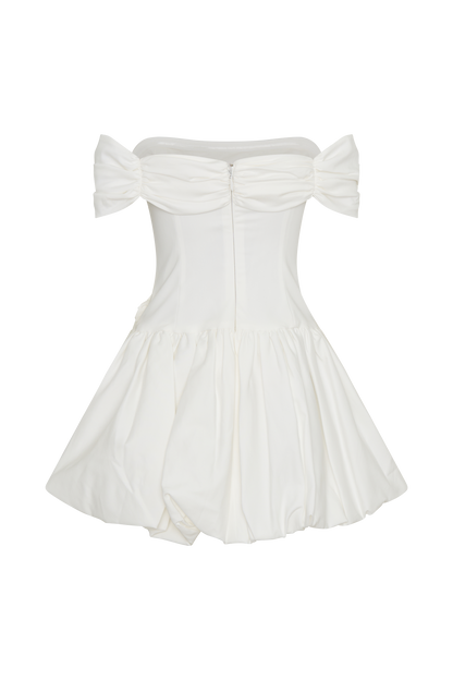 Giovanna Off Shoulder Mini Dress - White