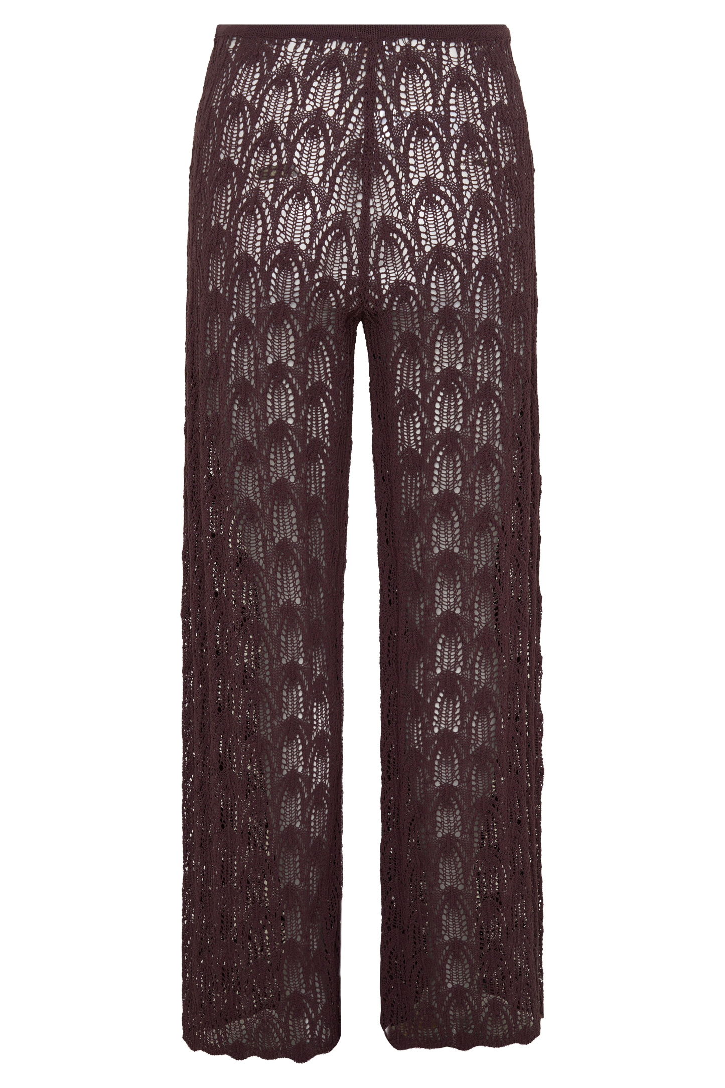 Glinda Crochet Pants - Chocolate