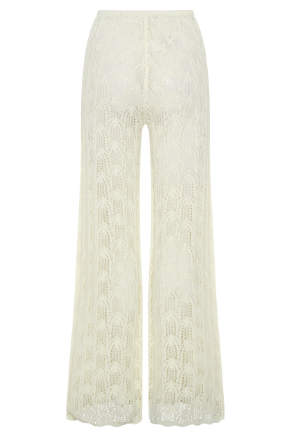 Glinda Crochet Pants - Ivory
