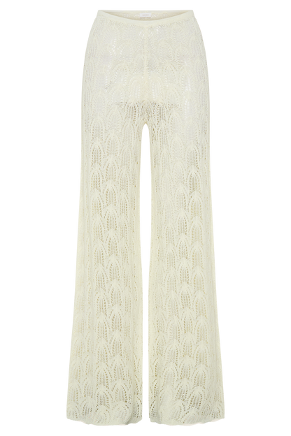 Glinda Crochet Pants - Ivory