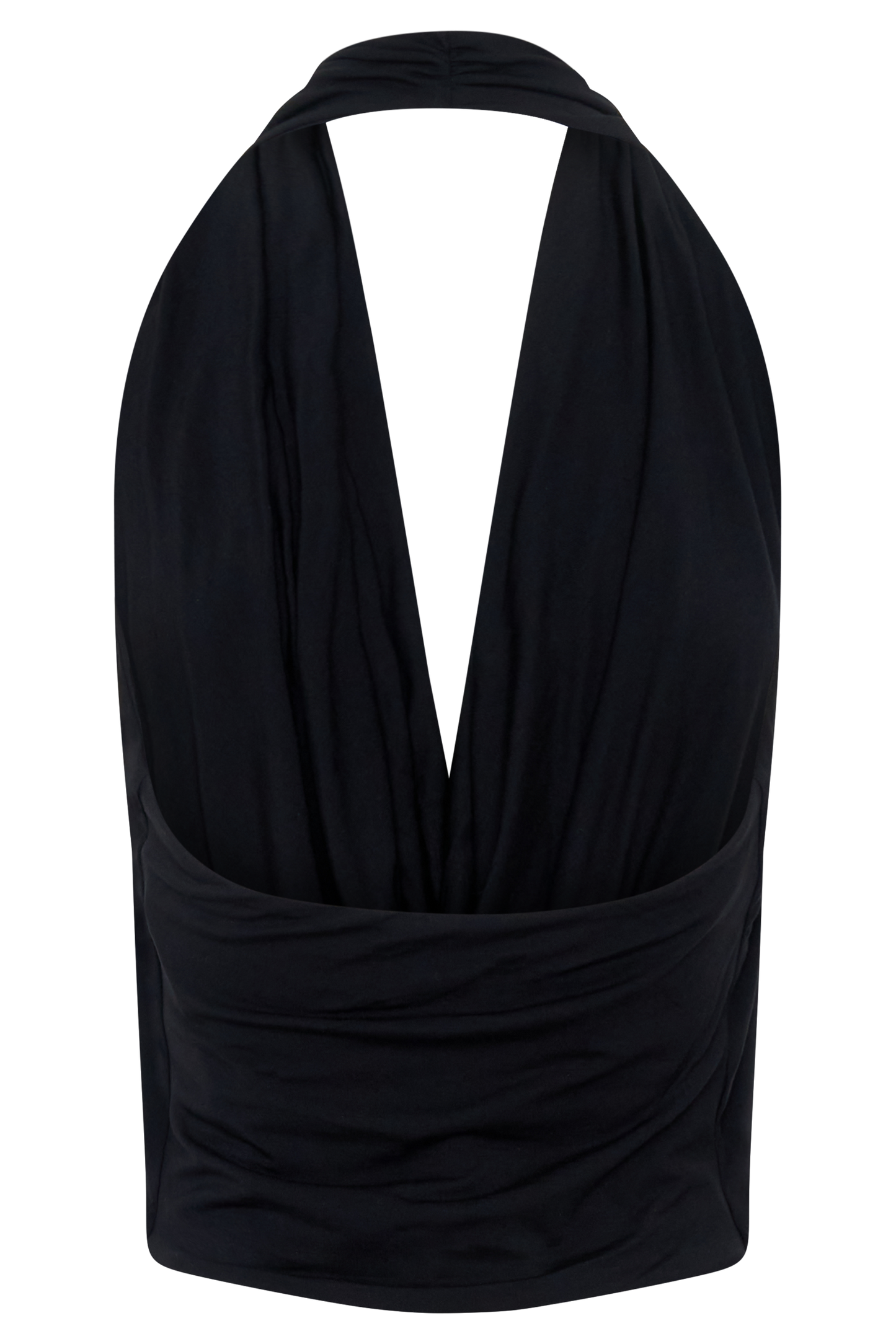 Huyen Cowl Front Modal Top - Black