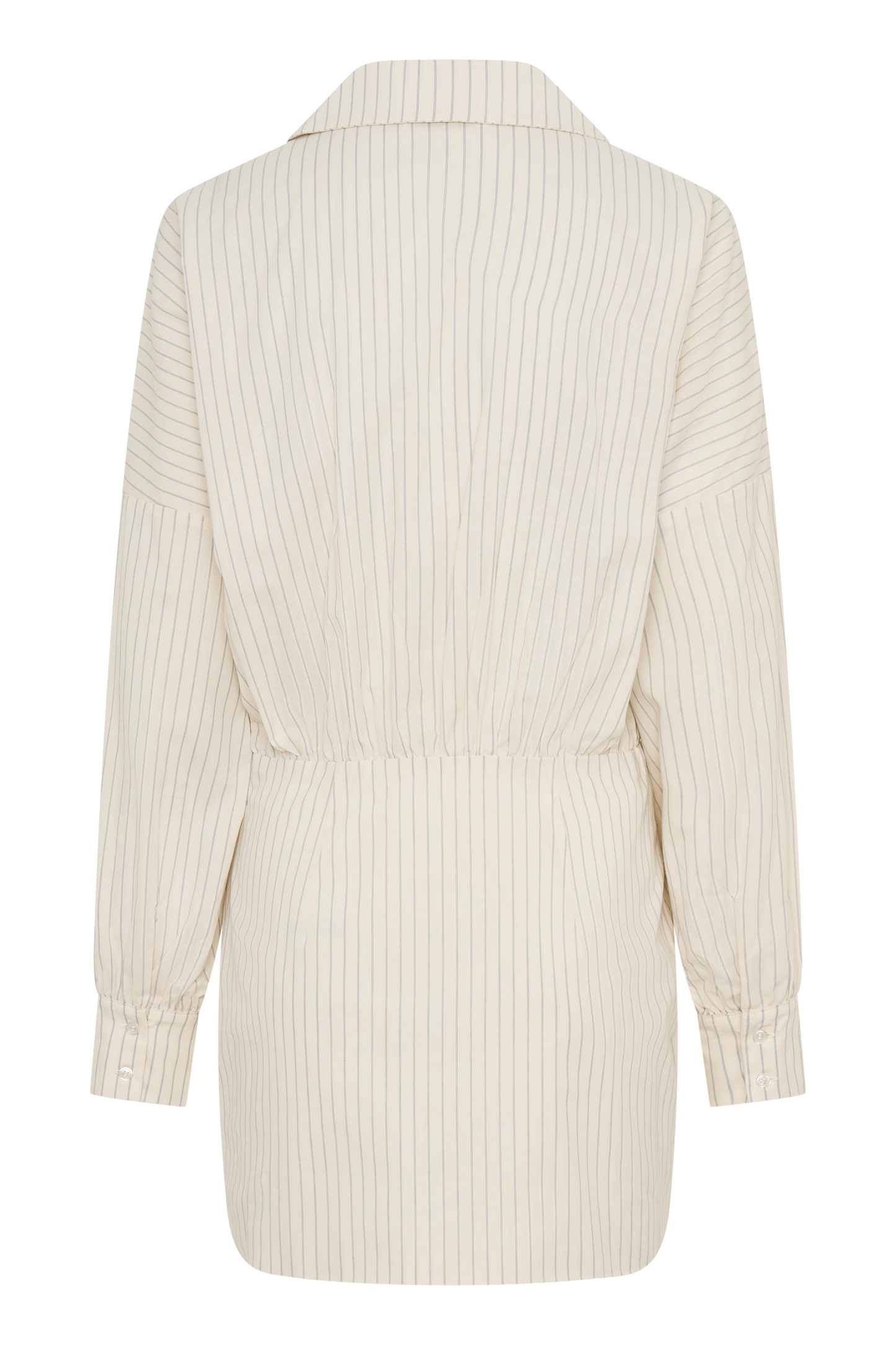 Ivy Oversize Shirt Mini Dress - Stripe