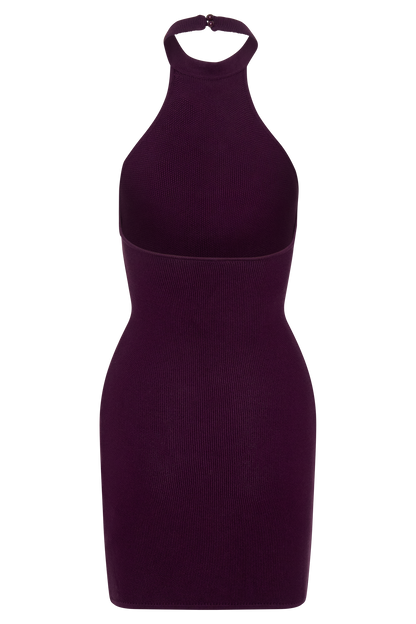Jacky Tulip Mini Dress - Plum