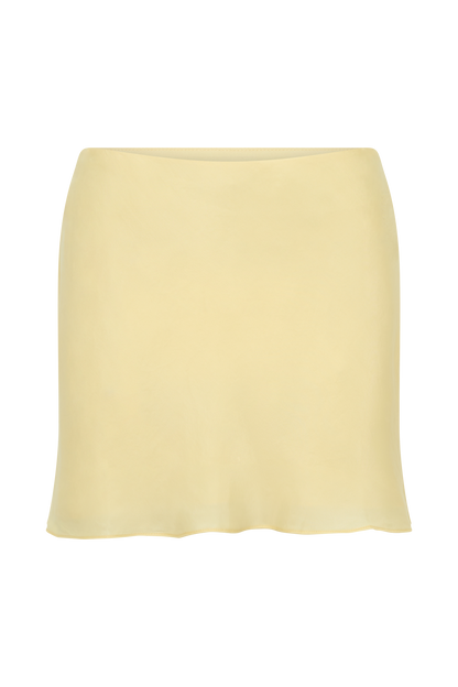 Juliana Cupro Mini Skirt - Butter
