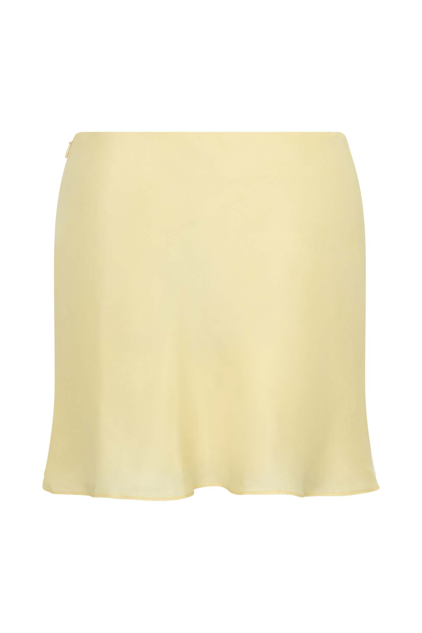 Juliana Cupro Mini Skirt - Butter