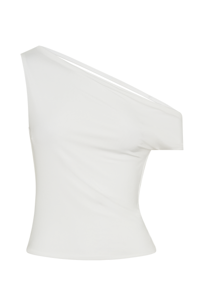 Kacey Slinky Off Shoulder Top - White