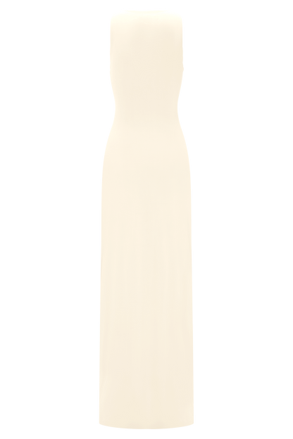 Kaiden Slinky Beaded Maxi Dress - Ivory