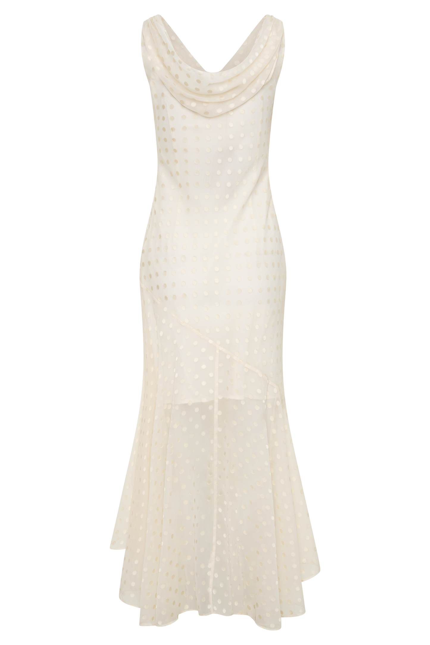 Lilah Devore Midi Dress - Ivory