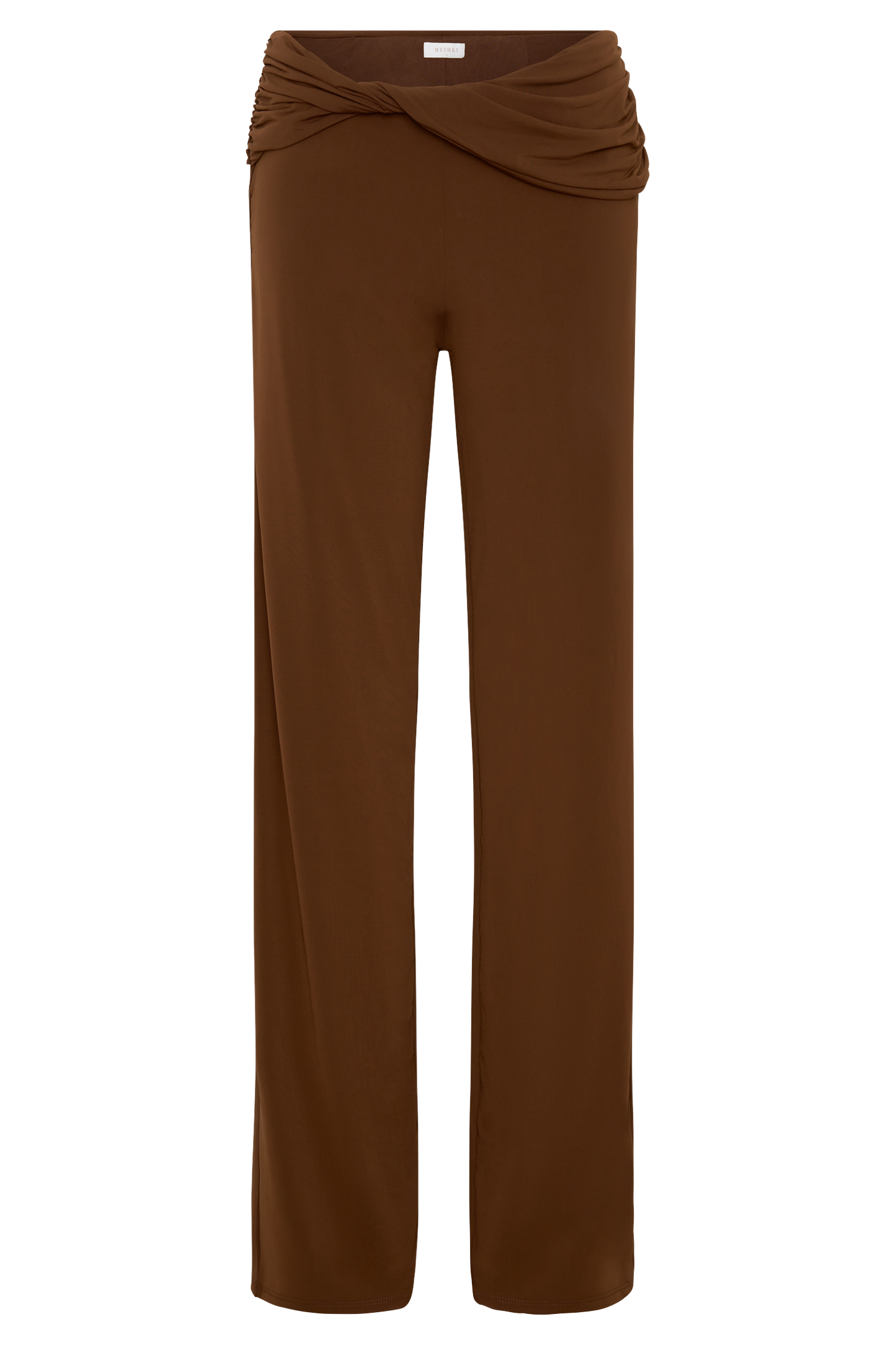 Lydia Slinky Straight Leg Pants - Chocolate