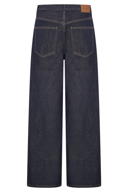 Mannon Mid Rise Denim Jeans - Washed Indigo Blue