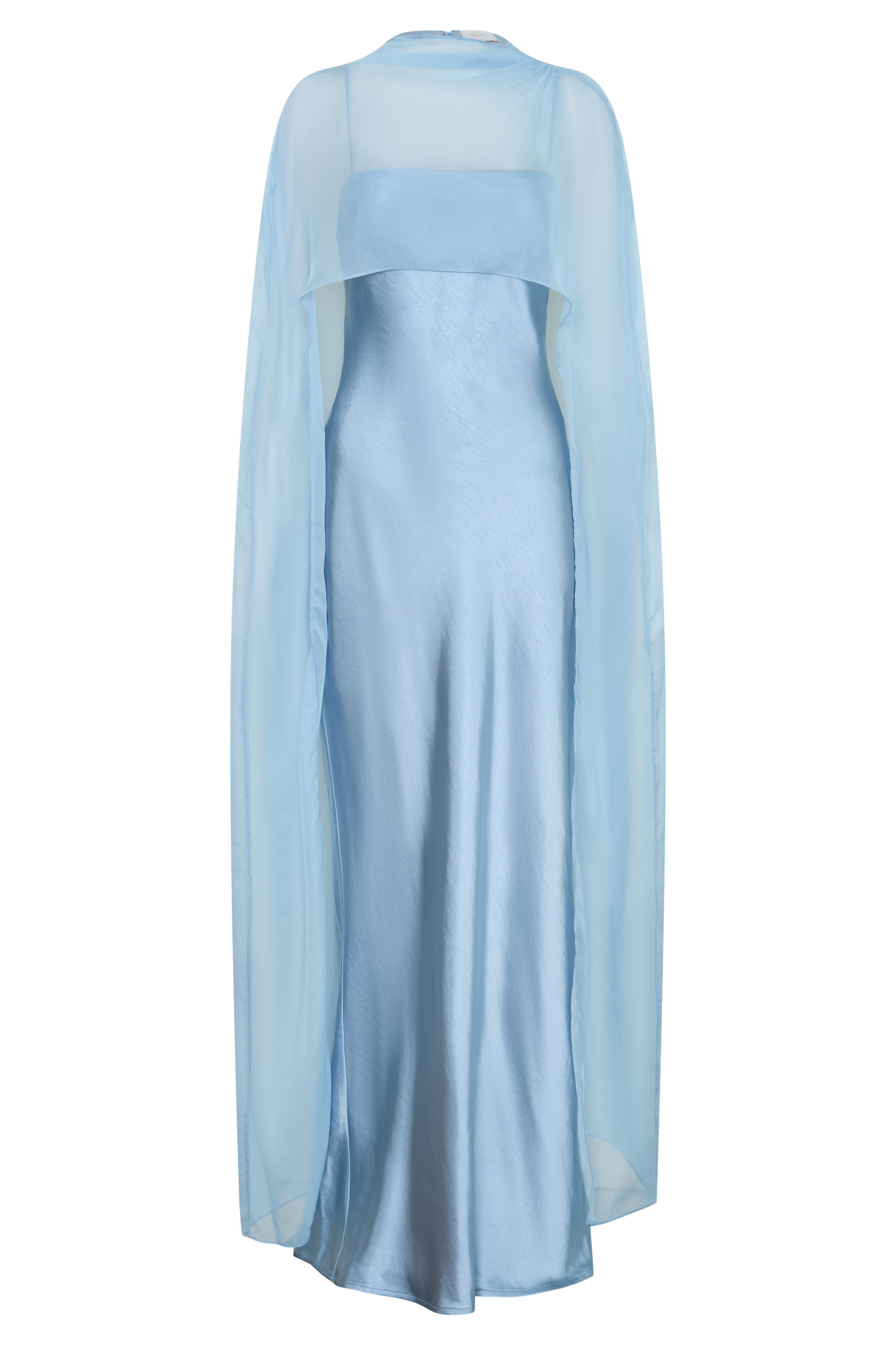 Martinne Chiffon Overlay Maxi Dress - Arctic Blue