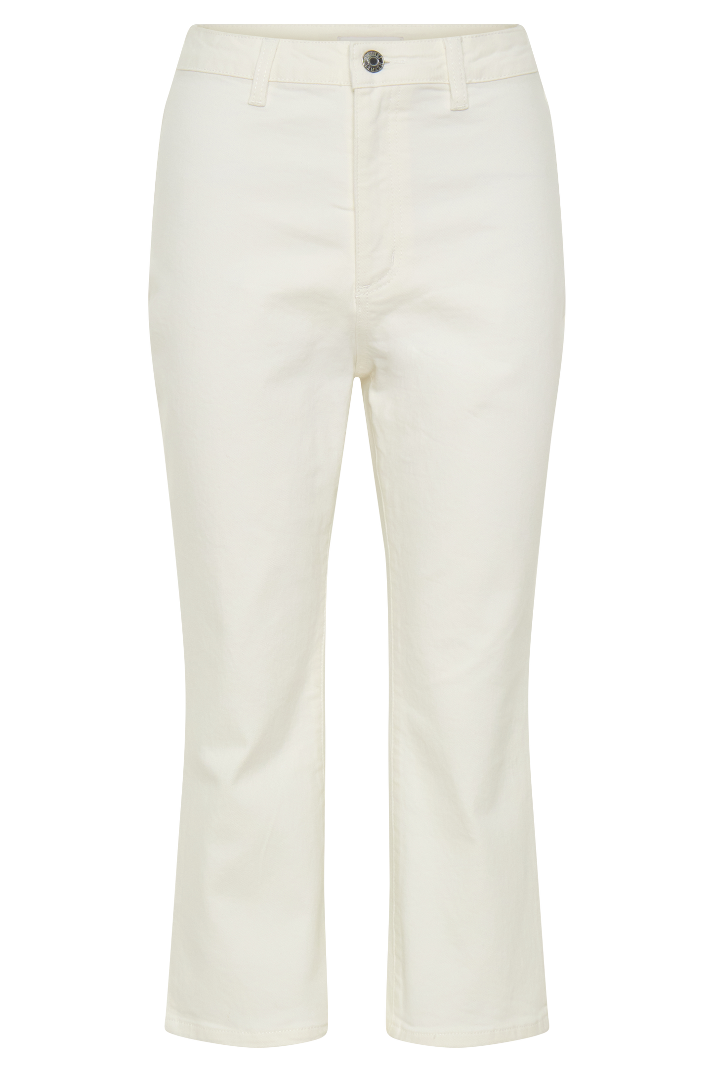Mary Denim Capris - White