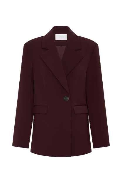 Mateo Oversized Blazer - Mahogany