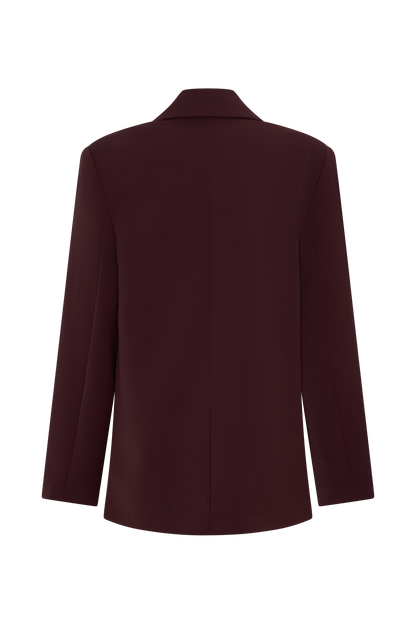 Mateo Oversized Blazer - Mahogany