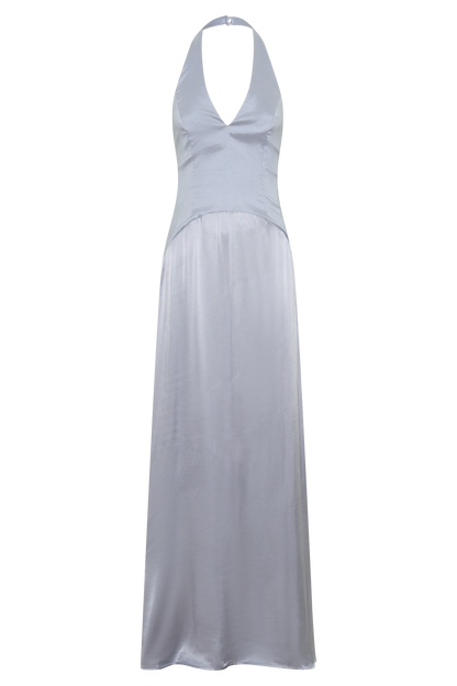 Maura Taffeta And Satin Maxi Dress - Cornflower Blue