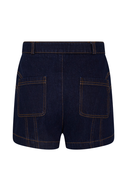 Meadow Denim Shorts - Indigo Blue