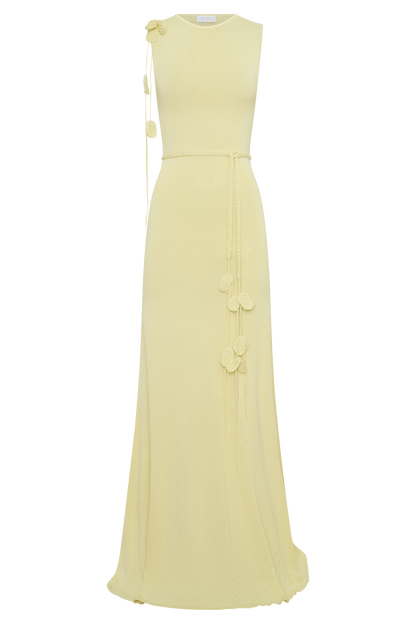 Monay Tulip Maxi Dress - Lemon