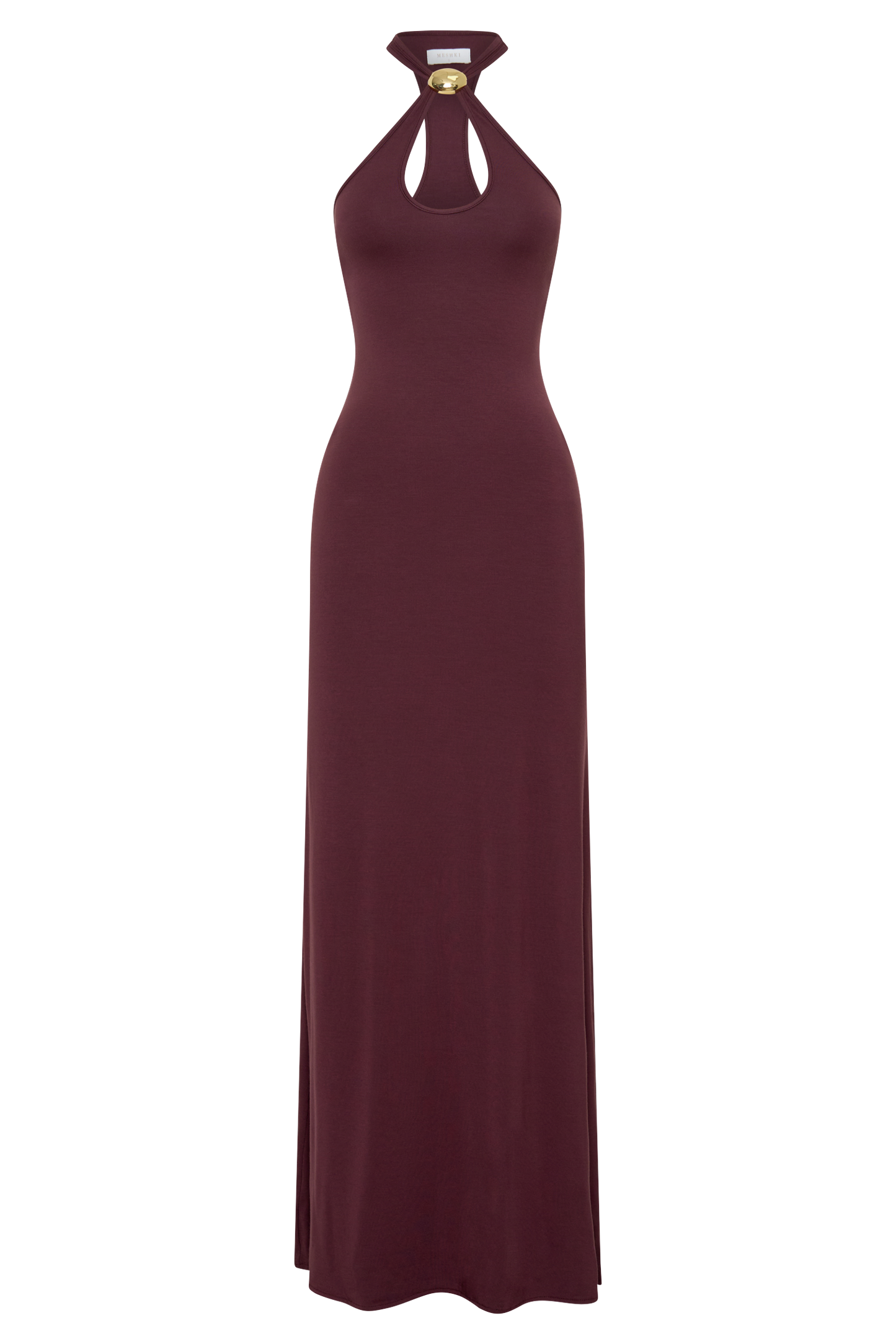 Ramona Modal Maxi Dress With Hardware - Mahogany