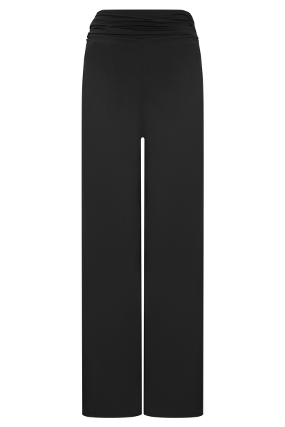 Ramona Modal Straight Leg Pant - Black