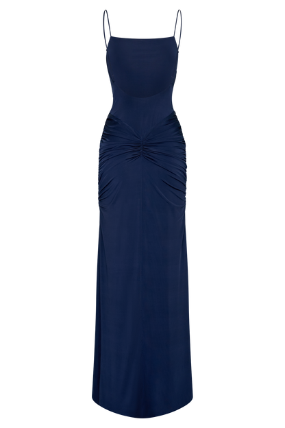 Roisin Slinky Maxi Dress - Navy
