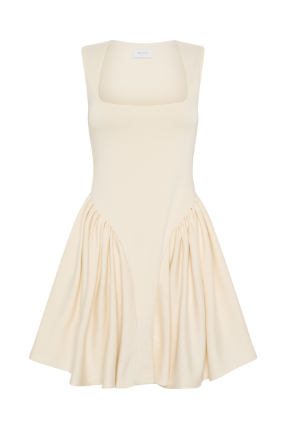 Sharon Scuba Jersey Mini Dress - Ivory