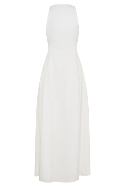 Sienna Button Down Maxi Dress - White