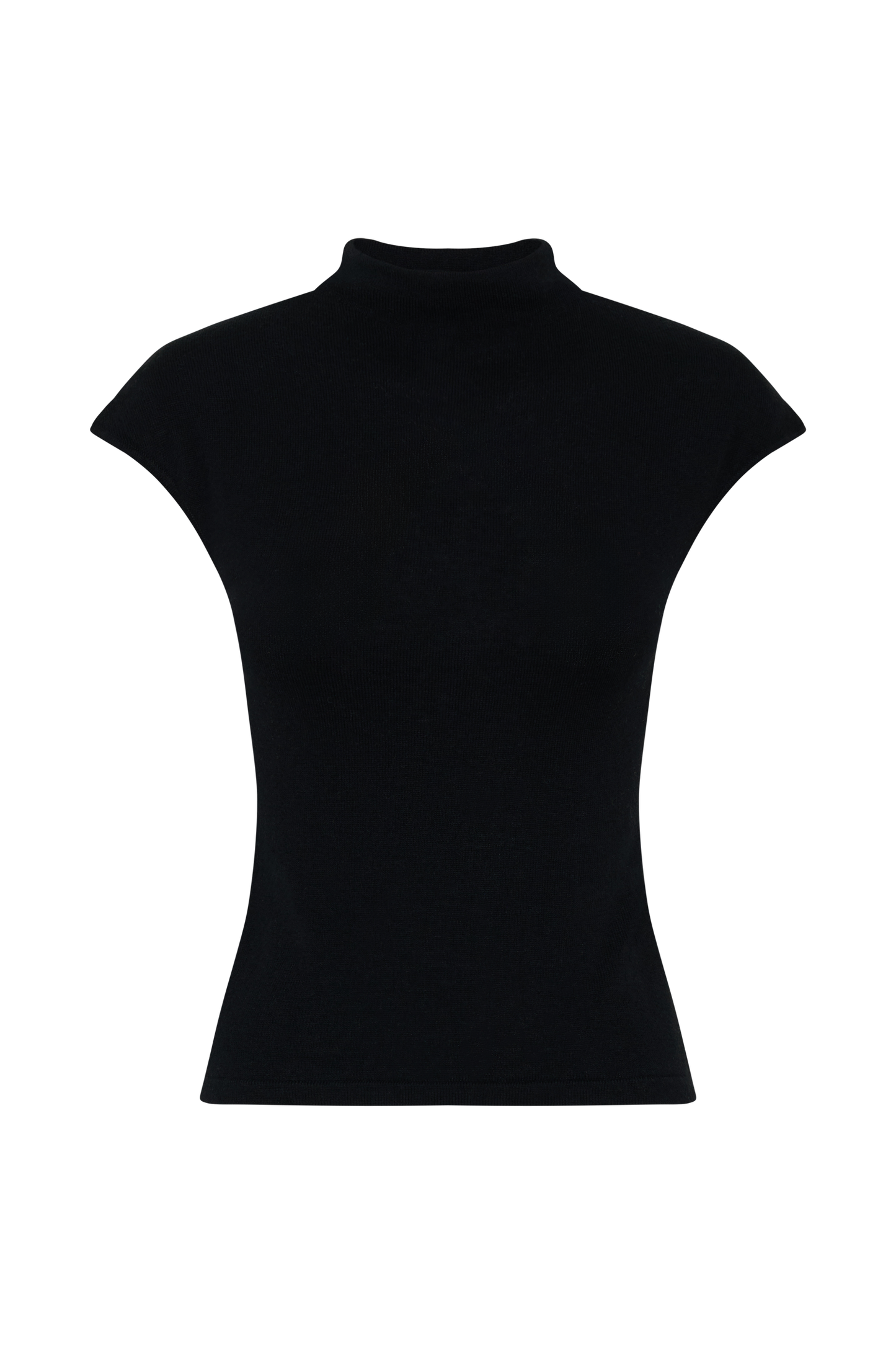Sonny Short Sleeve Knit Top - Black