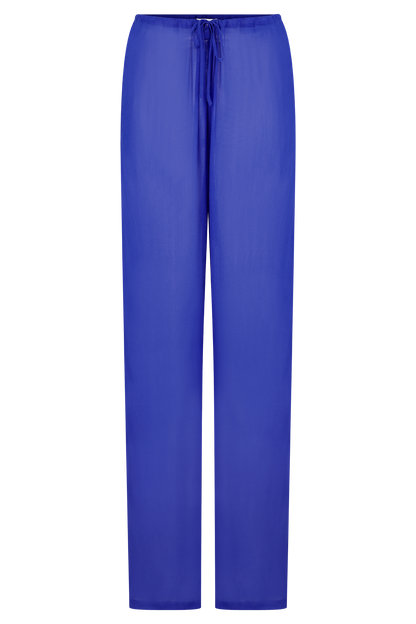 Tonya Sheer Straight Leg Pant - Cobalt Blue